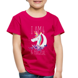 I am 4 and Magical Toddler Premium T-Shirt - dark pink