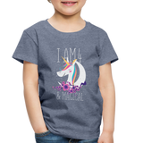 I am 4 and Magical Toddler Premium T-Shirt - heather blue
