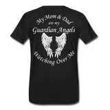 Mom and Dad Guardian Angel Men's Premium T-Shirt (CK3581) - black