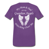 Mom and Dad Guardian Angel Men's Premium T-Shirt (CK3581) - purple
