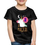 I am 1 and Magical Toddler Premium T-Shirt  (CK3901) - charcoal gray