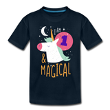 I am 1 and Magical Toddler Premium T-Shirt  (CK3901) - deep navy