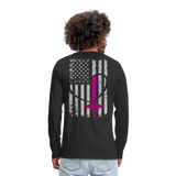Michelle NURSE FLAG Men's Premium Long Sleeve T-Shirt - black