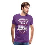 Nurse Title Earned Men's Premium T-Shirt - purple