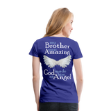 Brother Amazing Angel Women’s Premium T-Shirt (CK3562) - royal blue