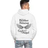 Brother Amazing Angel Sister of an Angel Gildan Heavy Blend Adult Hoodie - white