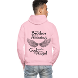 Brother Amazing Angel Sister of an Angel Gildan Heavy Blend Adult Hoodie - light pink