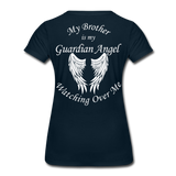 Brother Guardian Angel Women’s Premium T-Shirt (CK3551) - deep navy