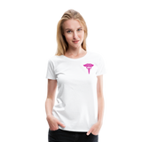 Critical Care Nurse Women’s Premium T-Shirt (CK1838) - white
