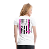 Critical Care Nurse Women’s Premium T-Shirt (CK1838) - white