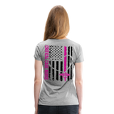Critical Care Nurse Women’s Premium T-Shirt (CK1838) - heather gray