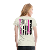 Critical Care Nurse Women’s Premium T-Shirt (CK1838) - heather oatmeal