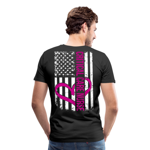 Critical Care Nurse Men's Premium T-Shirt (CK1837)+ - black