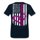Emergency Room Nurse Flag Men's Premium T-Shirt (CK1836) Updated - deep navy