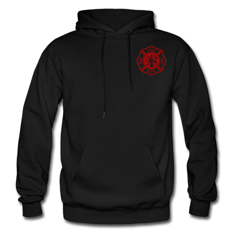 Reed Firefighter Gildan Heavy Blend Adult Hoodie - black