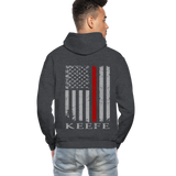 Keefe Firefighter Gildan Heavy Blend Adult Hoodie - charcoal gray