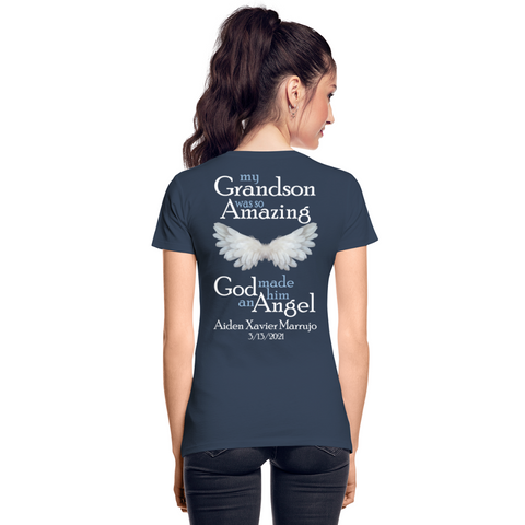 Aiden Xavier Marrujo Women’s Premium Organic T-Shirt - navy
