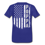Poppa American Flag Men's Premium T-Shirt - royal blue