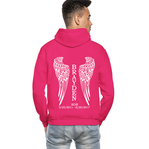 Brayden Gildan Heavy Blend Adult Hoodie - fuchsia