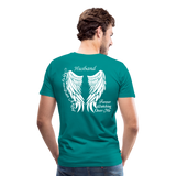 Husband My Guardian Angel Men's Premium T-Shirt (CK1607) - teal
