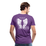 Husband My Guardian Angel Men's Premium T-Shirt (CK1607) - purple