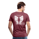 Husband My Guardian Angel Men's Premium T-Shirt (CK1607) - heather burgundy