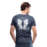 Husband My Guardian Angel Men's Premium T-Shirt (CK1607) - heather blue