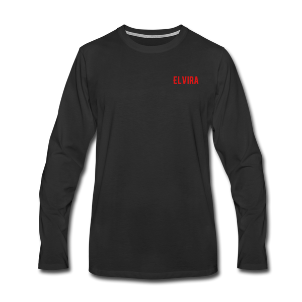 Elvira Men's Premium Long Sleeve T-Shirt - black