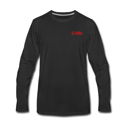 Elvira Men's Premium Long Sleeve T-Shirt - black