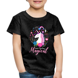 Unicorn Never Stop Being Magical Toddler Premium T-Shirt (CK1520) - charcoal gray