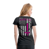 RN Nurse Flag Women’s Premium T- Shirt (CK1295) Updated - black