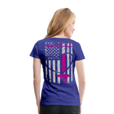 RN Nurse Flag Women’s Premium T- Shirt (CK1295) Updated - royal blue