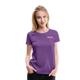 RN Nurse Flag Women’s Premium T- Shirt (CK1295) Updated - purple