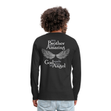 Brother Amazing Angel - Sister of an Angel Men's Premium Long Sleeve T-Shirt - black