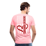 Emergency Room Nurse Flag Men's Premium T-Shirt (CK1836 Red) - pink