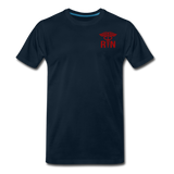 Emergency Room Nurse Flag Men's Premium T-Shirt (CK1836 Red) - deep navy