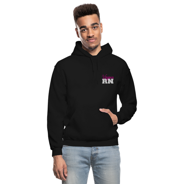 Virginia RN Nurse Flag Gildan Heavy Blend Adult Hoodie - black
