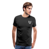 Papa Guardian Angel with Front Wings Men's Premium T-Shirt - black