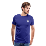 Papa Guardian Angel with Front Wings Men's Premium T-Shirt - royal blue
