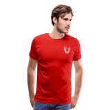 Papa Guardian Angel with Front Wings Men's Premium T-Shirt - red