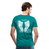 Daddy Guardian Angel Men's Premium T-Shirt (CK3561) - teal