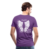 Daddy Guardian Angel Men's Premium T-Shirt (CK3561) - purple