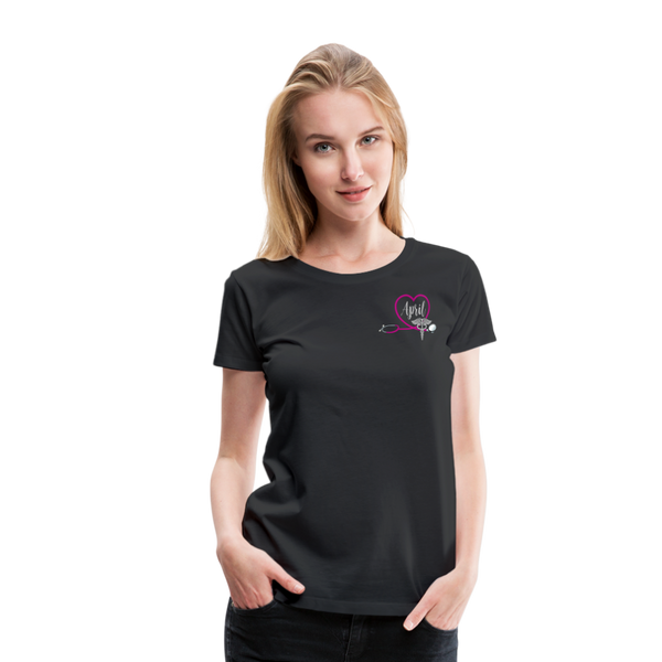 April Emergency Nurse Women’s Premium T-Shirt - black
