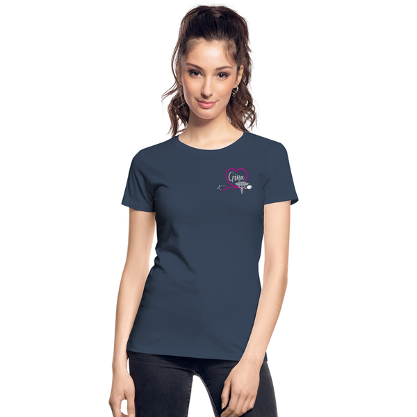 Gina Emergency Nurse Women’s Premium Organic T-Shirt - navy