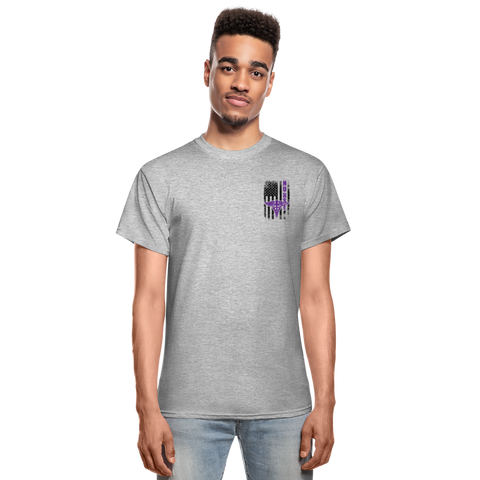 Nurse Flag Gildan Ultra Cotton Adult T-Shirt (CK1808) - heather gray