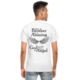 Brother Amazing Angel Sister of an Angel Gildan Ultra Cotton Adult T-Shirt - white