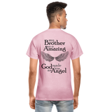 Brother Amazing Angel Sister of an Angel Gildan Ultra Cotton Adult T-Shirt - light pink