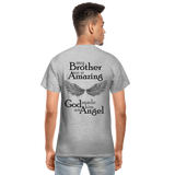 Brother Amazing Angel Sister of an Angel Gildan Ultra Cotton Adult T-Shirt - heather gray