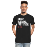 Daddy Husband Protector Hero Men’s Premium Organic T-Shirt (CK1049) - black
