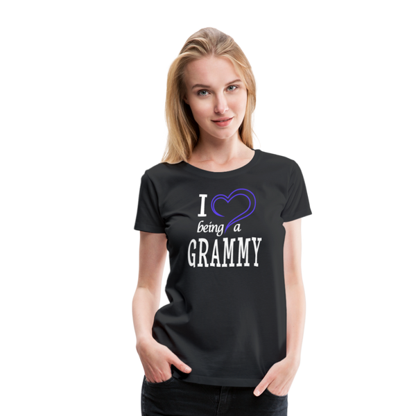 I Love Being A Grammy Women’s Premium T-Shirt (CK1548) - black